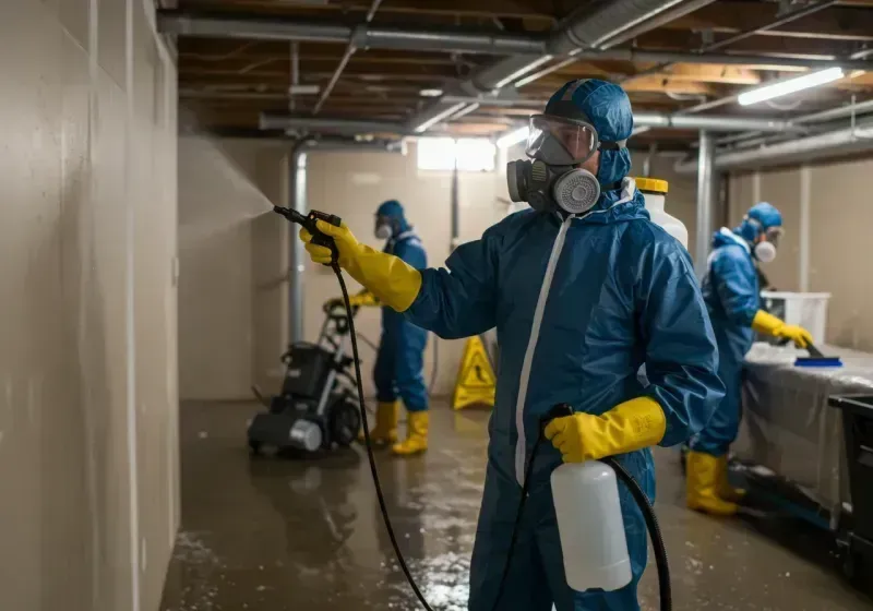 Basement Sanitization and Antimicrobial Treatment process in West Paris, ME